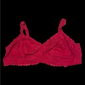 Auden Red Lace Bralette Plus Size